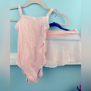 Decathlon Ballet leotards with skirt, size 8Y, cotton, New with tags